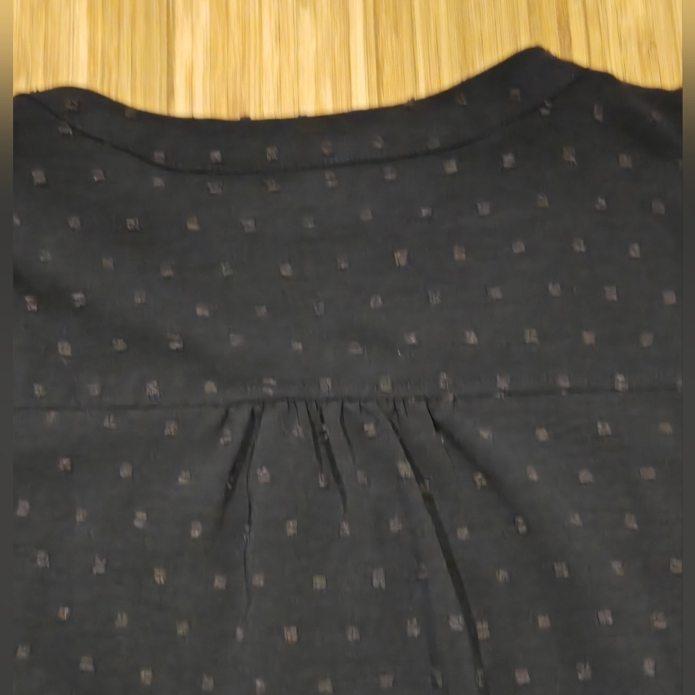 Zeagoo Black Button-Front Top - Picture 7 of 7